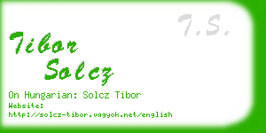 tibor solcz business card